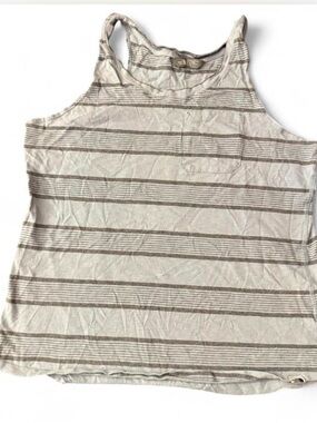 The North Face Terrain Tank Women’s XL Heather Stripe Pocket Scoop Neck Gorpcore
